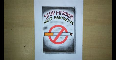 Lukisan Poster Larangan Merokok Membuat Desain Poster Untuk Pesan