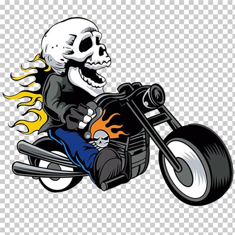 Skeleton On Motorcycle Png Clip Art Library