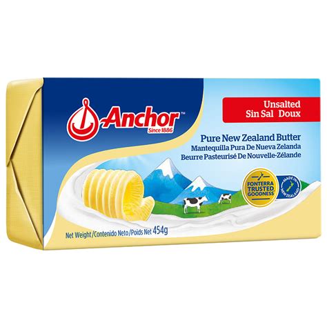 Anchor Unsalted Butter 454g Tops Online
