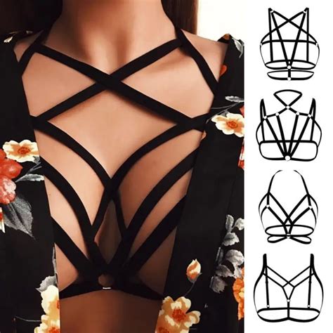 Fantastic New Women Halter Hollow Out Bandage Elastic Cage Strappy Bra