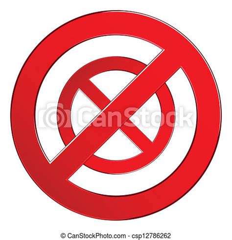 sign forbidden circle prohibited red symbol isolated vector illustration canstock