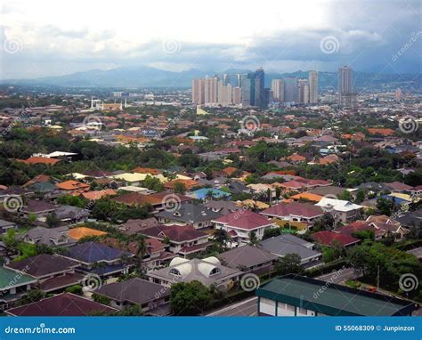 Aerial View Of Pasig Marikina And Quezon City In The Philippines Asia