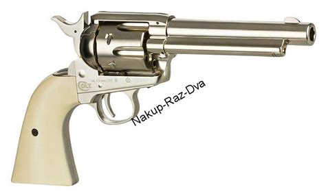 Vzduchový Revolver Colt Saa 45 Diabolo Nikl