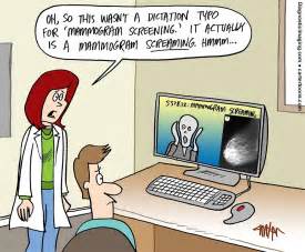 Radiology Comic Screaming Mammogram Mammogram Humor Radiology Humor Medical Humor