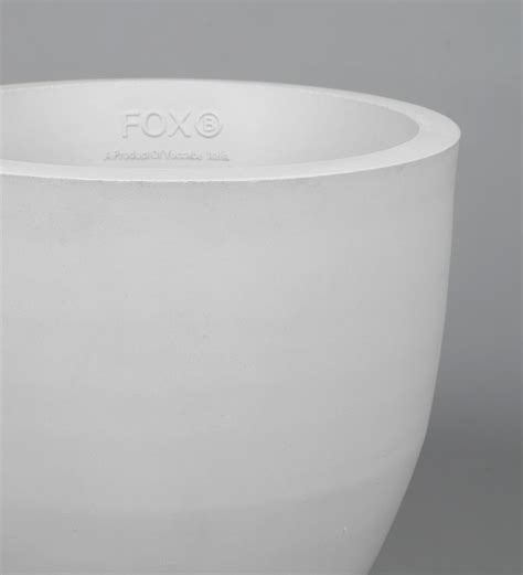 Buy White Polymer Cup Shaped Large Planter By Yuccabe Italia Online