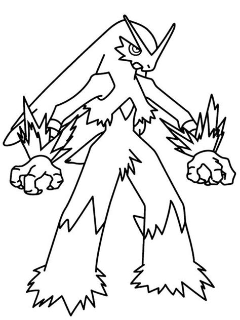 BlazikenLegendaryPokemonColoringPageFreePrintableColoringwith