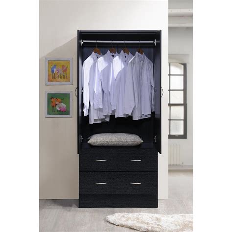 Tall Wardrobe Closet Armoire Cabinet Bedroom Furniture Clothes Storage