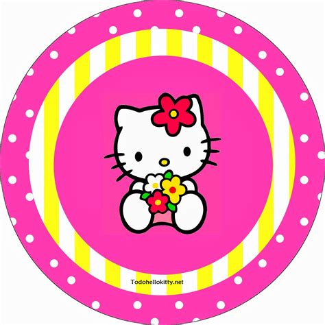 hello kitty party free printable cupcake toppers or labels