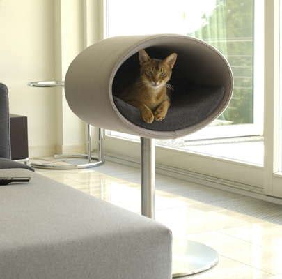 Check out the 8 comfortable and modern cat beds we rounded up in this collection. Modern Cat Beds - Rondo by Meyer - DigsDigs
