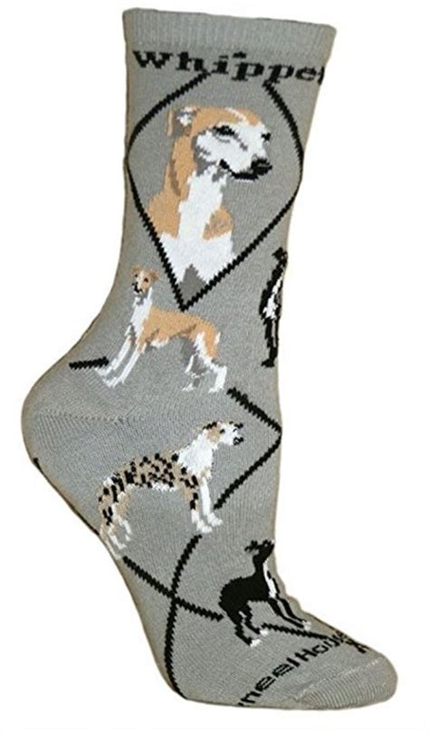 Whippet Dog Breed Lightweight Stretch Cotton Adult Socks Etsy