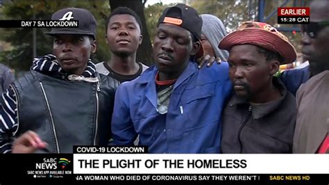 Sa Lockdown Day 7 Plight Of The Homeless Under Spotlight Youtube