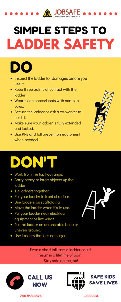 Ladder Safety Infographic Safegen