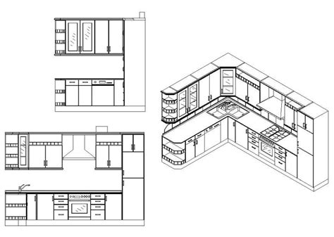 Kitchen Structure Detail 2d View Cad Constructive Block Layout File In Autocad File Cadbull