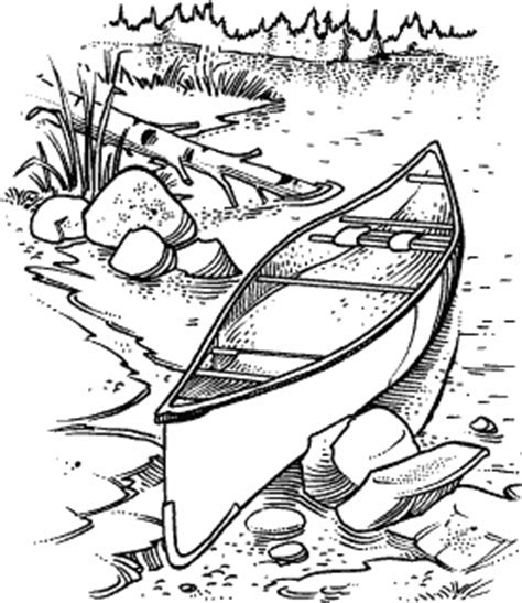 Coloring page inspired by the jules verne's novel 20 000 leagues under the sea. Canoe Scene M-119 : Rubber Art-Stamps : Decorative Rubber ...
