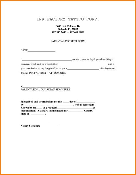 Notarized Letter Of Guardianship Inputzo