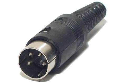 Din Connector Male 4 Pin 216° Partco