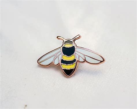 Honey Bee Enamel Pin Charity Lapel Pin Badge Etsy Lapel Pins Enamel Pins Bee Pin
