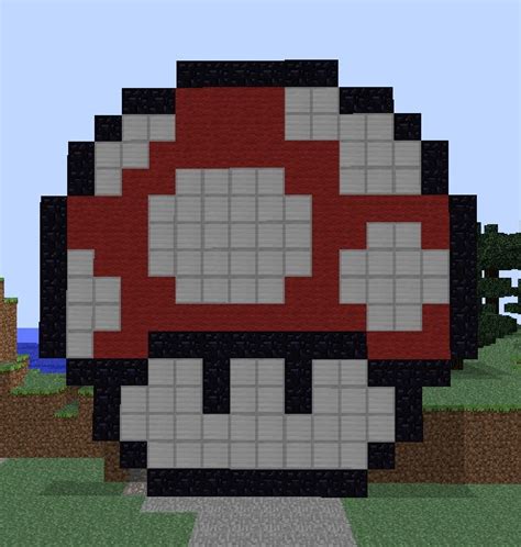 I Made A Super Mushroom Pixel Art In Minecraft Mario Images And Photos Finder
