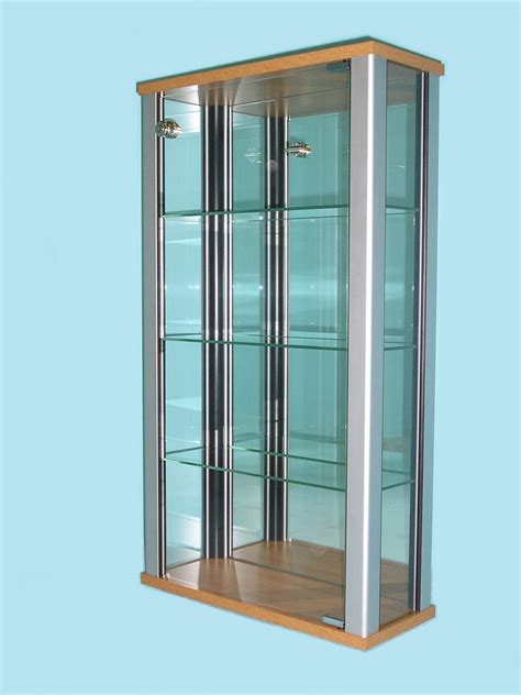 Wall Display Cabinet With Glass Doors Wall Display