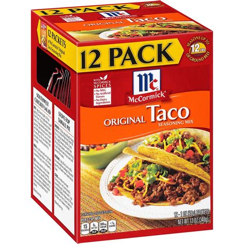 Where To Buy Mccormick Original Taco Seasoning Mix 1 Oz 12 Ct