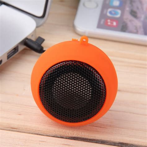 Protable Mini 35mm Jack Hamburg Type Telescopic Plug In Audio Speakers Orangeportable Speakers