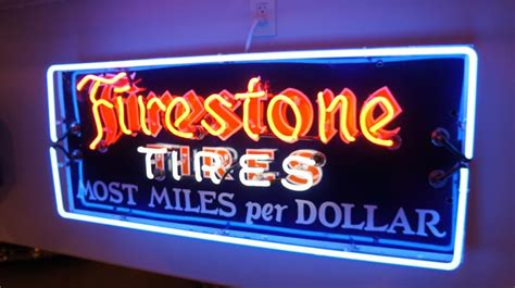 1930 S Firestone Tires Most Miles Per Dollar Single Sided P Barrett Jackson Auction Company