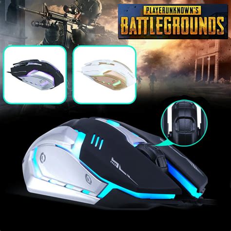 Viafly Optical 4000dpi Usb Wired Metal Pro Gamer Gaming Mouse Led