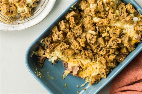 Top the casserole with the remaining potatoes (about 2 cups). Corned Beef and Sauerkraut Casserole