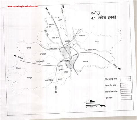 Sheopur Planning Units Map Master Plans India