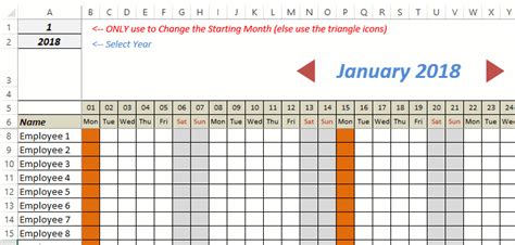 Free Excel Leave Tracker Template Updated For 2018