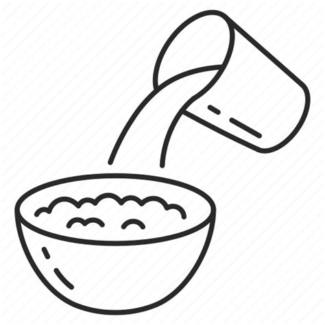 Pour Milk Glass Bowl Food Cooking Icon Download On Iconfinder