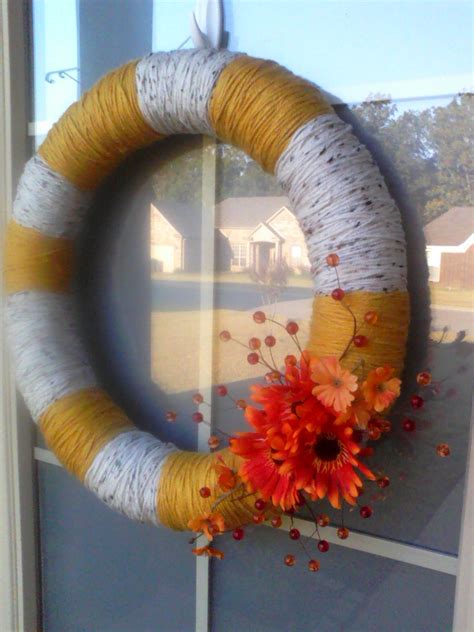 Workman Witticisms Diy Fall Yarn Wreath