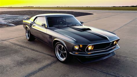 1969 Mustang Boss 302 Twin Turbo Widebody Render Is A