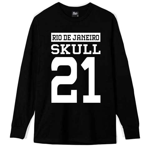 camiseta manga longa skull 21 skull clothing site oficial roupas masculinas e muito mais