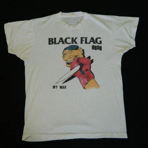 Vintage Black Flag 80s My War T Shirt Punk Rock Band Defunkd