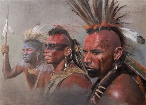 Mohawks By Chris Collingwood Native American Artwork American Indian