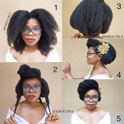 21 Chic And Easy Updo Hairstyles For Natural Hair With Images Easy