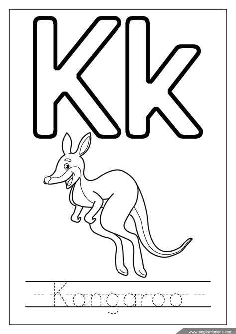 Alphabet Coloring Pages (Letters K  T)