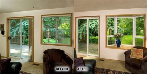 Renovated Living Room Windows Before Aluminum Frame