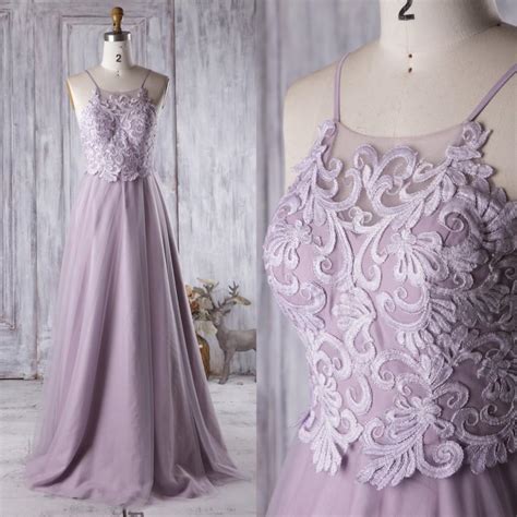 Purple formal gowns, light purple prom dresses, dark purple prom dresses, and party dresses in purple. 2016 Light Purple Bridesmaid Dress Long, Spaghetti Straps ...
