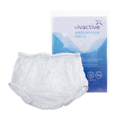 Vivactive Waterproof Plastic Pants Medium Age Co Incontinence