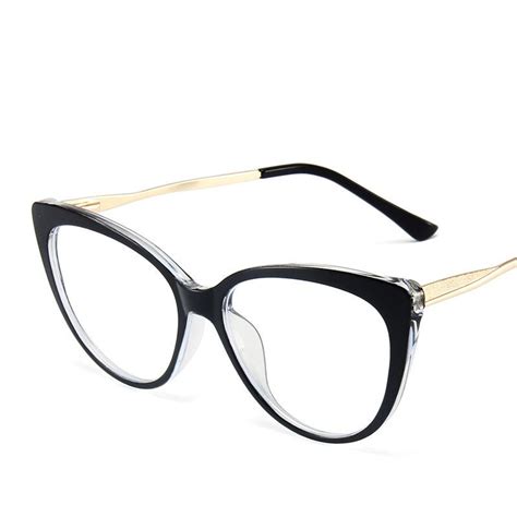 Cheap Anti Blue Light Tr90 Comfortable Cat Eye Eyeglasses Frame Women Vintage Spring Hinge