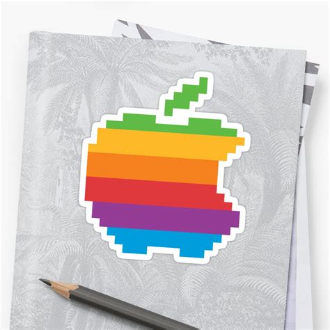 Apple­ 8 Bit Stickers By Napple Redbubble