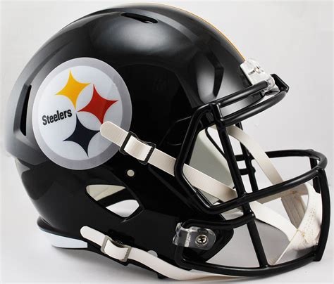 Allsteelers is a sports illustrated channel featuring noah strackbein to bring you the latest news, highlights, analysis, draft, free agency surrounding the pittsburgh steelers. Pittsburgh Steelers Speed Replica Football Helmet ...