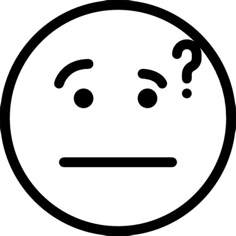 Thinking Smiley Face Clip Art