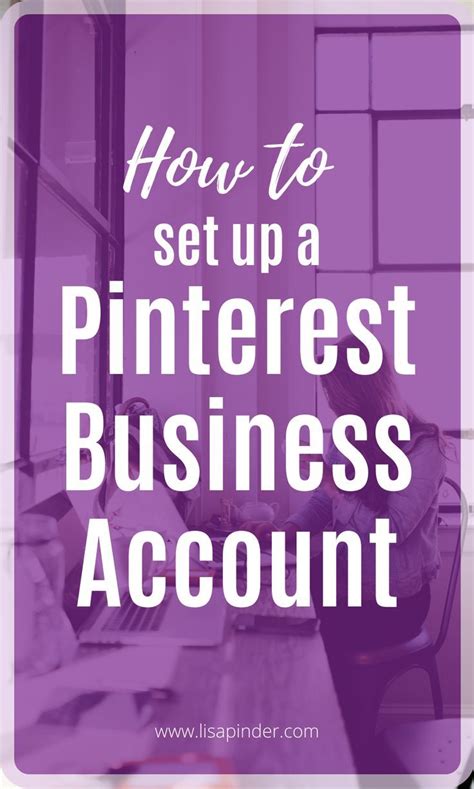 The Words How To Set Up A Pinterest Business Account On A Purple Background