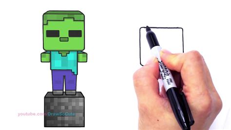 How To Draw A Minecraft Zombie Face