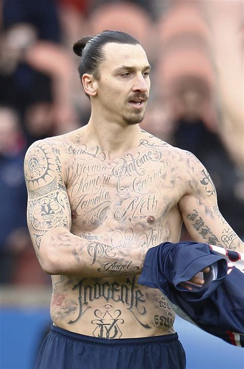 Barcelona striker zlatan ibrahimovic is known not only for his talent as a football player but also for his passion for tattoos. Zlatan Ibrahimović Has Fifty Names Tattooed On To His Body ...