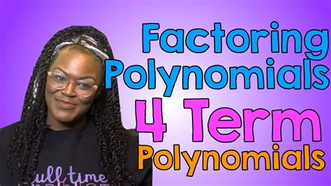 The moral to be taken from this story is that polynomials in two variables rarely factor unless they are homogeneous (i.e. Factoring 4 Term Polynomials (3 methods) - YouTube
