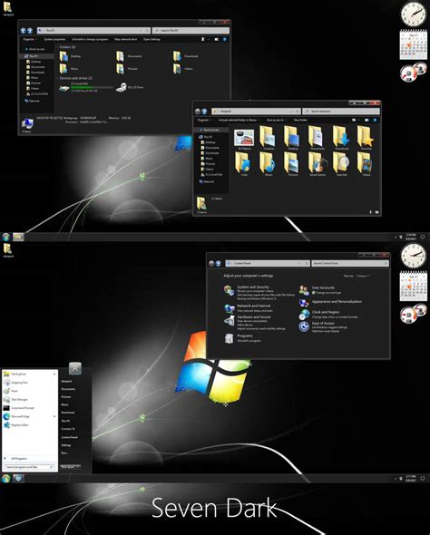 Windows 7 Dark Theme For Windows 10 By Protheme On Deviantart